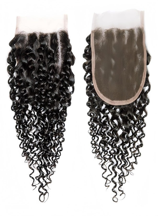 Risbaer Mongolian Kinky Curly Hair Bundles with Closure Deep Wave Human Hair 4Bundles with 4x4 Lace Closure Wet and Wavy Bundles Human Hair with Closure(8/8/10/10+8") - Image 4