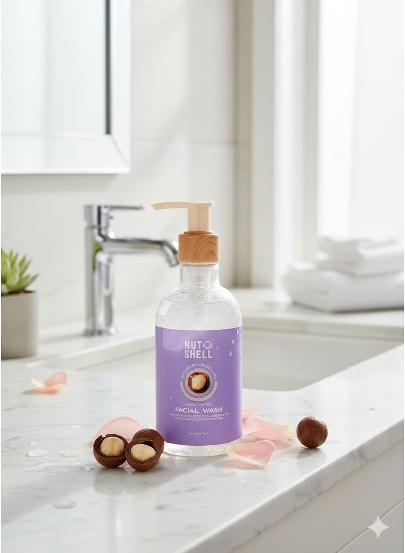 Nutshell Macadamia and Rose Water Facial Wash -250 Ml - Image 3