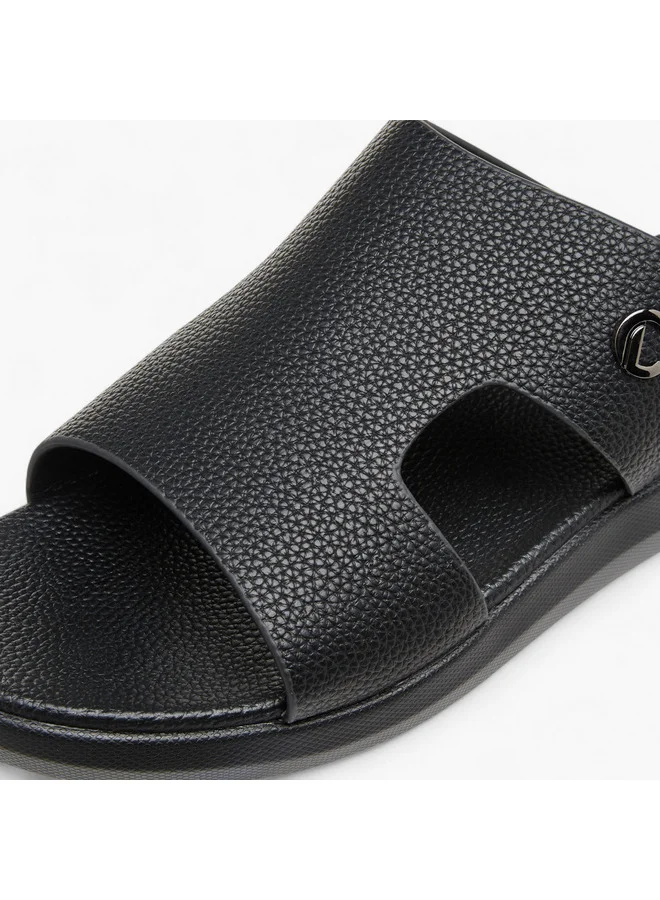Le Confort Men Cut-Out Detail Slip-On Sandals