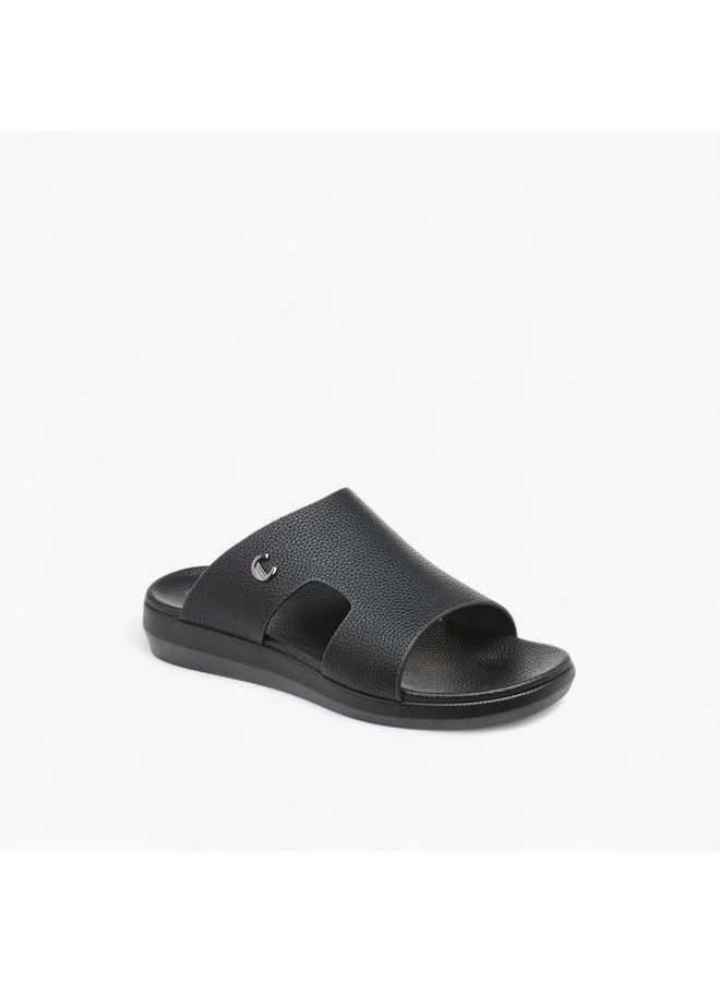 لو كونفورت Men Cut-Out Detail Slip-On Sandals