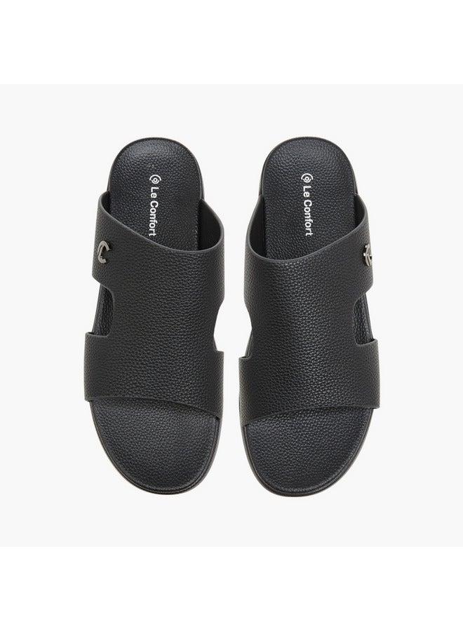 لو كونفورت صنادل رجالية بتفاصيل مقصوصة سهلة الارتداء - Image 3