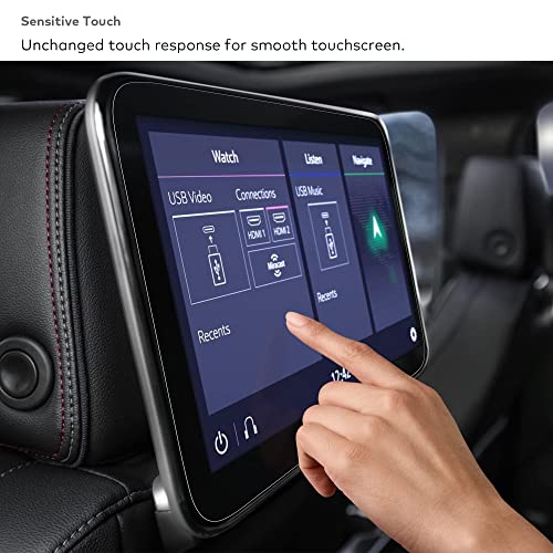 INNOSURE (2 Pack Glass Screen Protector Designed for (2021 2022 2023) Chevrolet Chevy Tahoe/Suburban, GMC Yukon Rear-seat 12.6 Inch Entertainment Media Touch Screen Back Seat Accessories (HD Clear) - Image 5