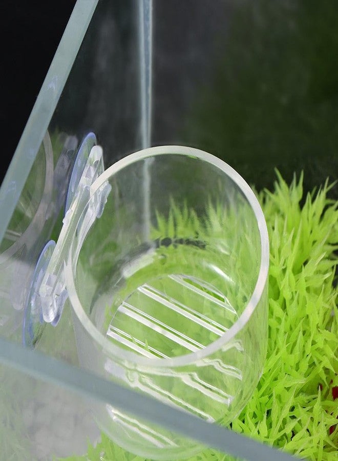 Kopida Fish Tank Plant Cup 6PCS Aquarium Growing Cups Acrylic Waterweed Cup Aquarium Decoration Plant Cup Pot with Suction Holder Mini Gardening Vase Feeder - Image 2