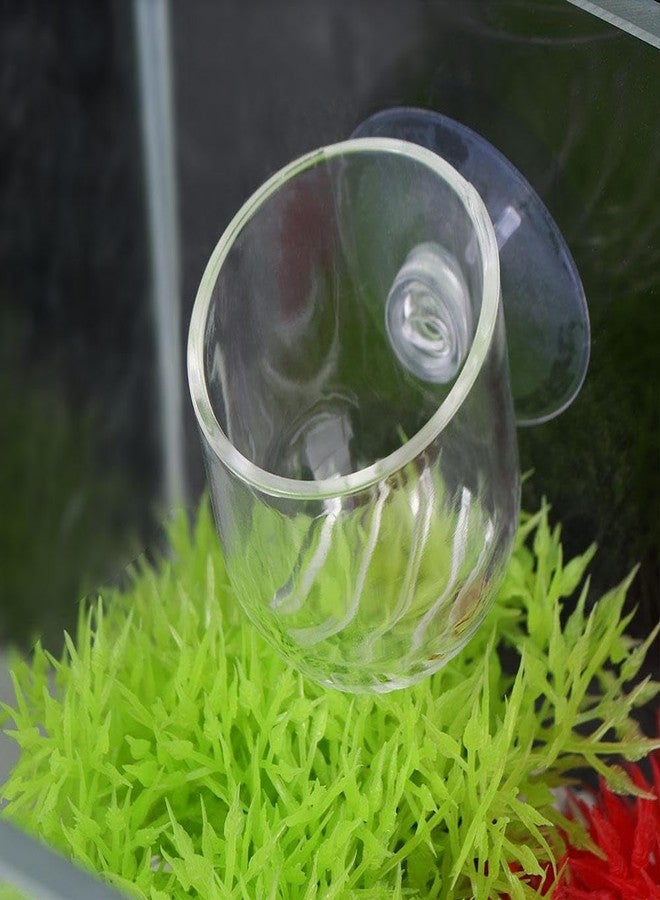 Kopida Fish Tank Plant Cup 6PCS Aquarium Growing Cups Acrylic Waterweed Cup Aquarium Decoration Plant Cup Pot with Suction Holder Mini Gardening Vase Feeder - Image 3