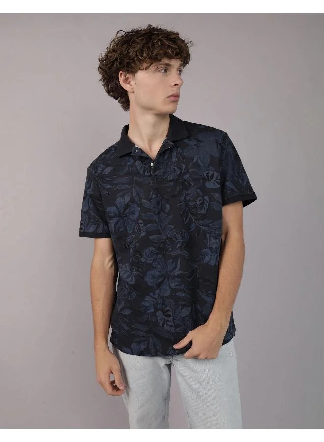 امريكان ايجل AE Flex Pique Tropical Print Polo Shirt