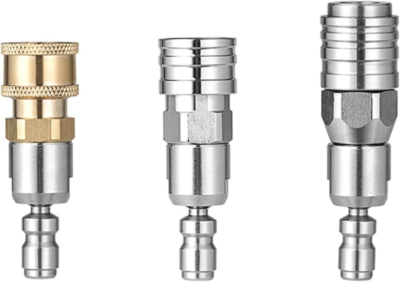 مشترك دوار نحاسي أنثوي ثقيل الواجب سريع التوصيل 1 4 بوصة عالي الضغط - Image 3