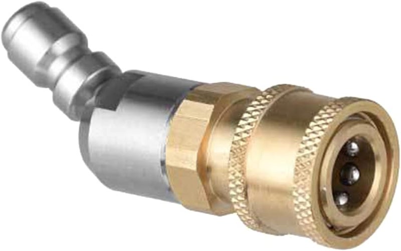 مشترك دوار نحاسي أنثوي ثقيل الواجب سريع التوصيل 1 4 بوصة عالي الضغط - Image 2