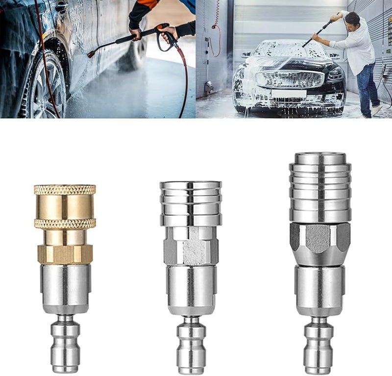 مشترك دوار نحاسي أنثوي ثقيل الواجب سريع التوصيل 1 4 بوصة عالي الضغط - Image 1