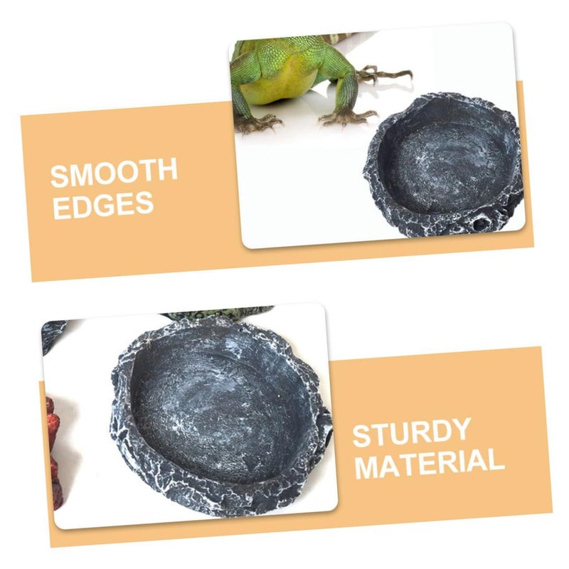 Reptile Food Water Bowls 2 Pack Small Feeding Dishes Stable Base - Image 4