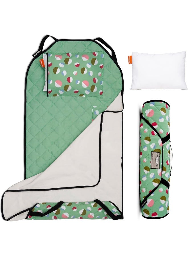 Urban Infant Urban Infant Tot Cot Kids Nap Mat - Toddler Preschool Daycare Bedding Cover with Blanket and Pillow - Image 1