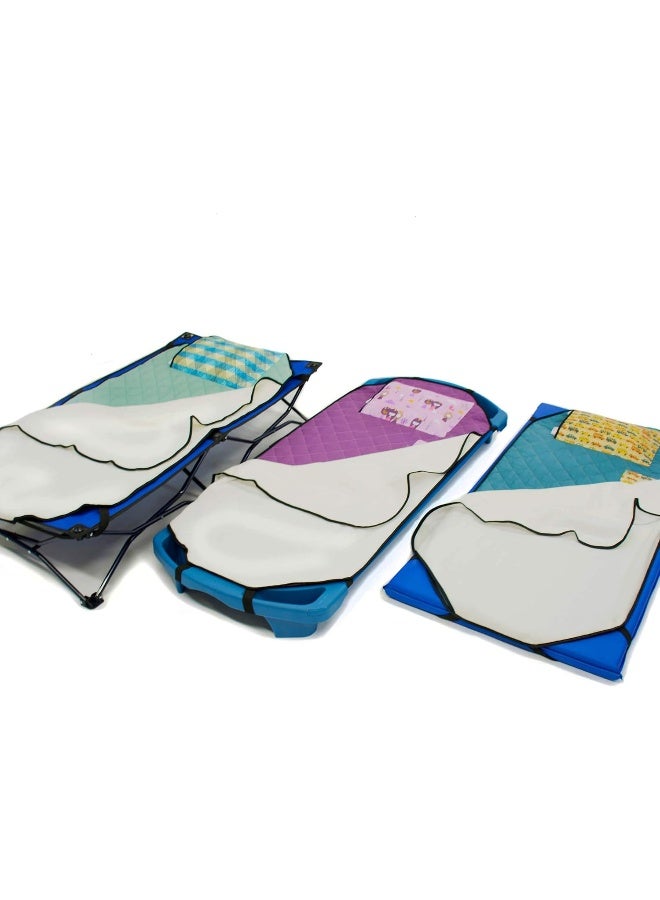 Urban Infant Urban Infant Tot Cot Kids Nap Mat - Toddler Preschool Daycare Bedding Cover with Blanket and Pillow - Image 3