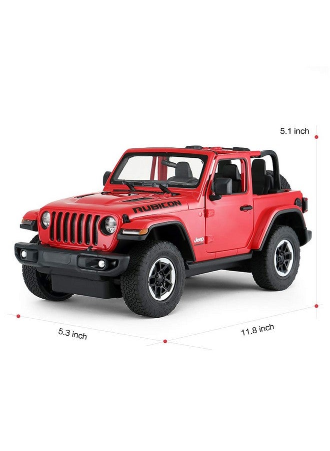 RASTAR Off-Road Remote Control Car, 1:14 Jeep Wrangler JL RC Off-Road Racing Vehicle Toy Car for Kids Adults, Spring Suspension/Door Open, 2.4Ghz RED - Image 5