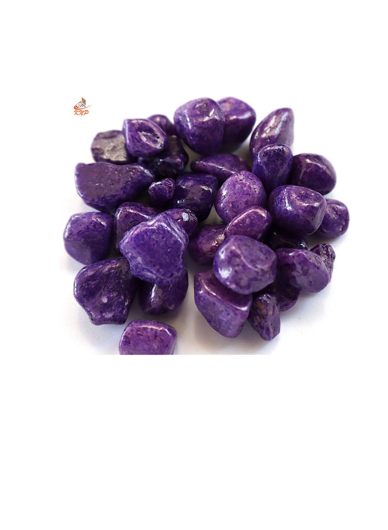 كنب حوض الحصى المزخرف باللون الأرجواني - Image 1