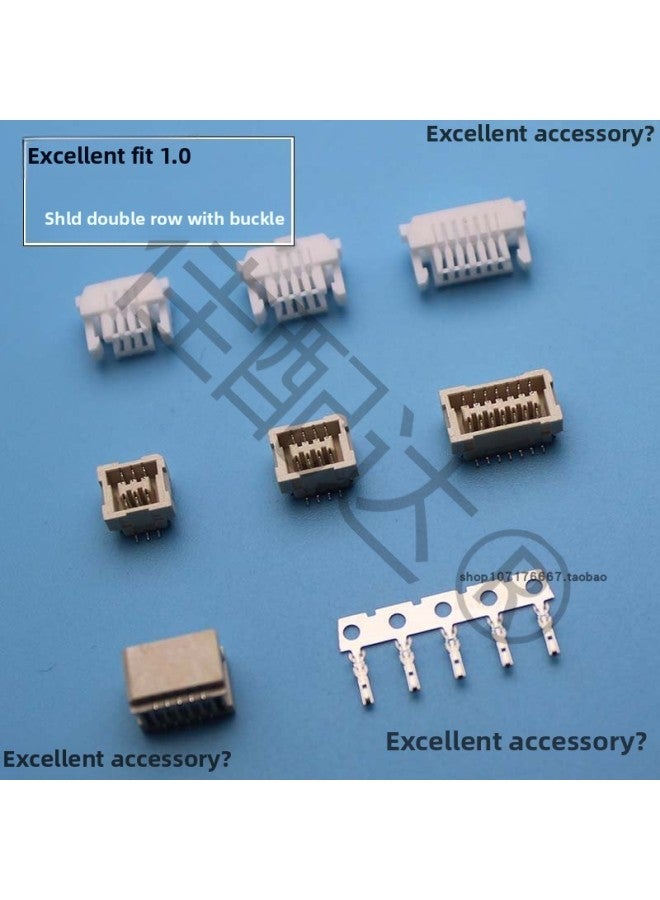 Connector 1.0mm Double-row Patch Vertical Patch SHLD With Lock Connector Double-row Double-row Patch With Lock-Color:30p-terminal Wire Double-ended Pressure 20cm- - Image 2