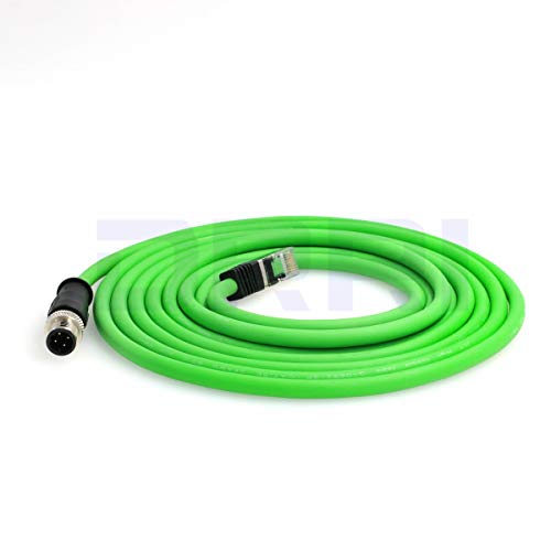 DRRI SMC EX250 EX260 EX500 EX600 to Ethernet IP Network Communication Cable M12 4pin DCode Male to RJ45 - Image 3