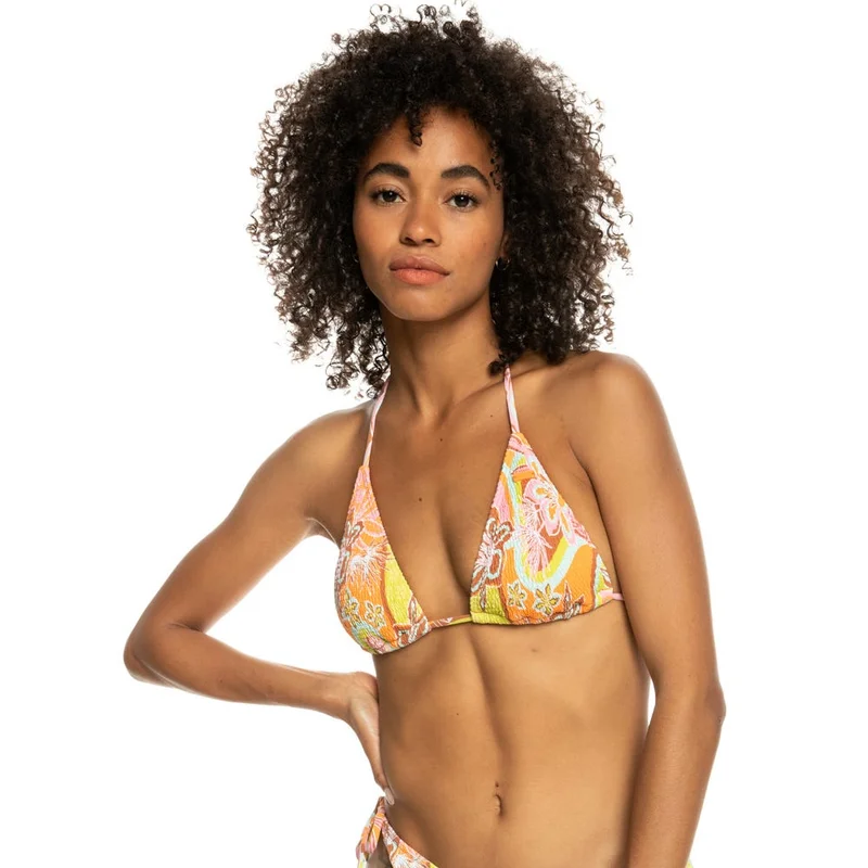 روكسي Floraldelic Tiki Tri Bikini Top - Women
