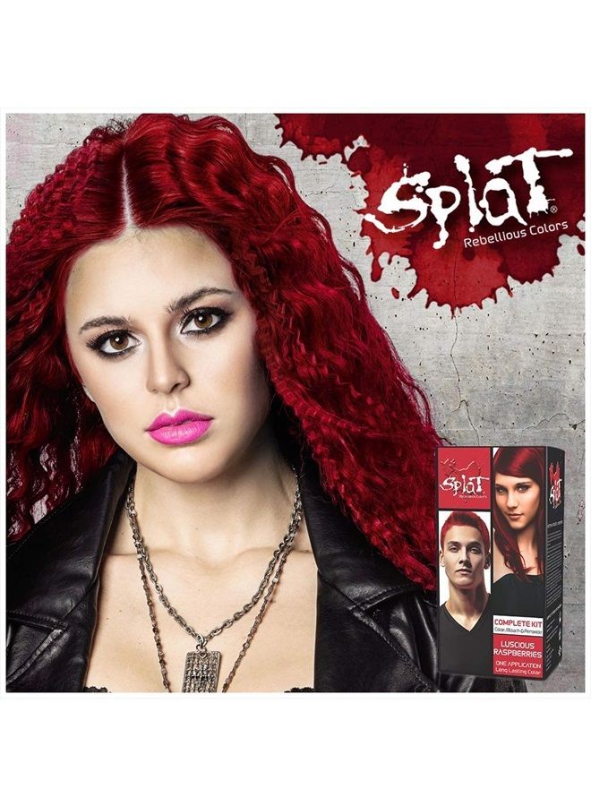 SPLAT Luscious Raspberries | Original Complete Kit | Semi-Permanent Hair Dye | Vegan & Cruelty-Free - Image 4