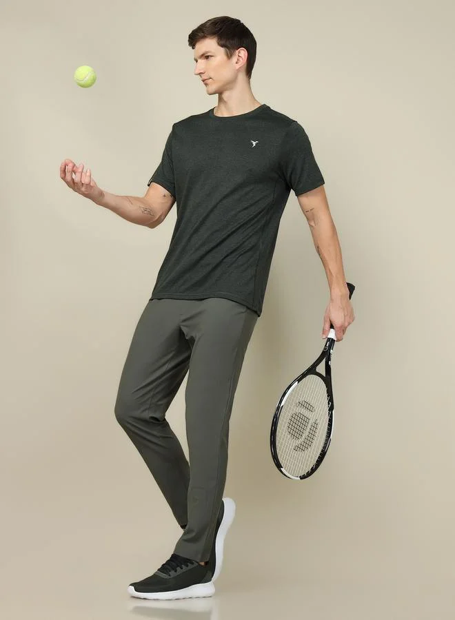 تكنوسبورت Technosport Men Solid 4-Way Stretch Track Pants