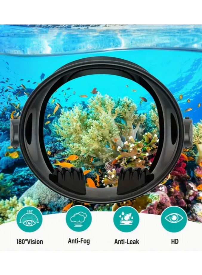Generic Diving Mask with Anti-Fog Technology – Wide View Snorkeling and Scuba Mask, Comfortable Silicone Seal, Adjustable Strap, Shatterproof Lens, Ideal for Underwater Exploration, Swimming, and Snorkeling - Image 2