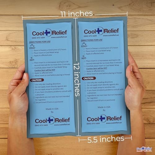 Cool Relief Reusable Long Lasting Ice Pack for Injuries - Flexible When Frozen Use for Hot/Cold | Can Be Cut Into 2 Ice Packs - Image 2