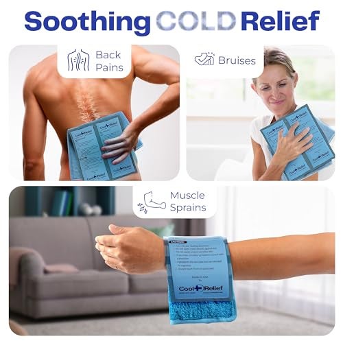 Cool Relief Reusable Long Lasting Ice Pack for Injuries - Flexible When Frozen Use for Hot/Cold | Can Be Cut Into 2 Ice Packs - Image 4