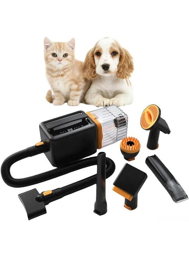 شو وو مجفف شعر الحيوانات الأليفة الذكي 6 في 1، مجفف شعر الحيوانات الأليفة، مجفف شعر الكلاب، مجفف شعر القطط والكلاب الأوتوماتيكي، العناية بالتنظيف، العناية بالكلاب، مجفف الشعر - Image 1