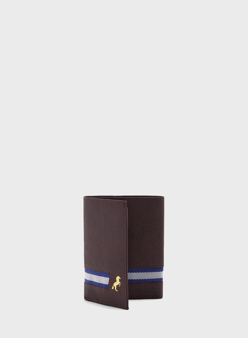 Robert Wood Genuine Leather Tri Fold Wallet