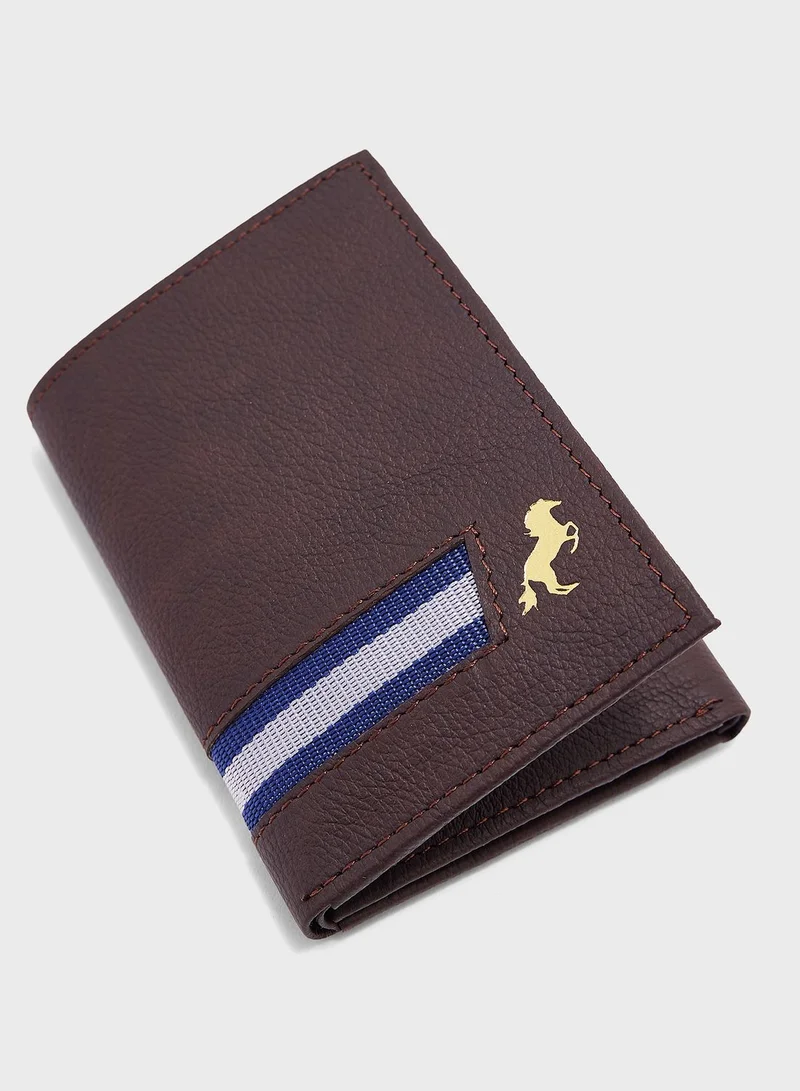 Robert Wood Genuine Leather Tri Fold Wallet