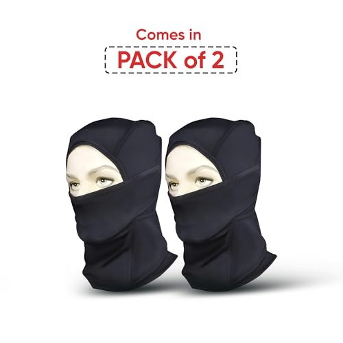 Autofy Cool-Max Balaclava Face Mask [**Pack of 2**] Bike Riding Sports Cycling Running for Summer Winter Sweat Absorbing Anti-Hair fall Helmet Liner (240 GSM Quick Dry Fabric, Universal Size, Unisex) - Image 2