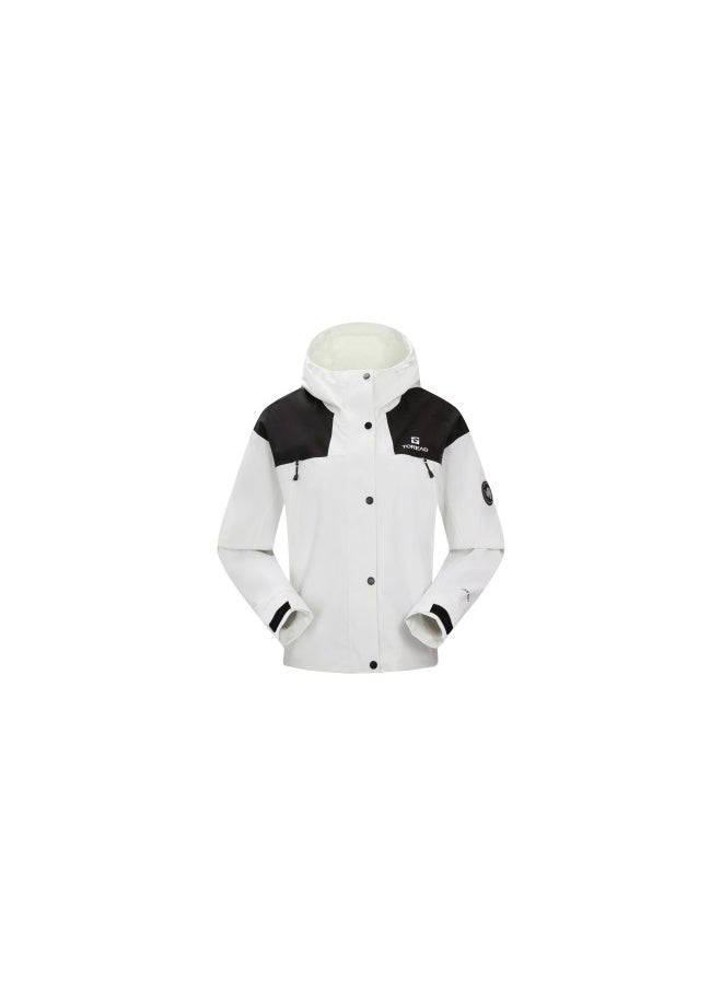 TOREAD Spring/Summer Lightweight Jacket - Windproof Outdoor Wear Cloud peak white\black  - Image 1