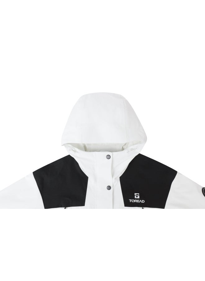 TOREAD Spring/Summer Lightweight Jacket - Windproof Outdoor Wear Cloud peak white\black  - Image 3