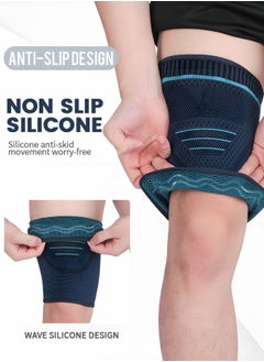 GROIC Thigh Compression Sleeves, Compression Sleeve for Quad & Groin Pain Relief & Recovery, Thigh Brace Support Anti Slip Upper Leg Sleeves,Relief Sports Injury Recovery,Sports Protection Equipment  - Image 3
