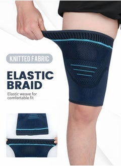GROIC Thigh Compression Sleeves, Compression Sleeve for Quad & Groin Pain Relief & Recovery, Thigh Brace Support Anti Slip Upper Leg Sleeves,Relief Sports Injury Recovery,Sports Protection Equipment  - Image 4