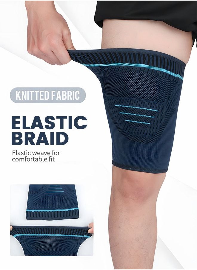 GROIC Thigh Compression Sleeves, Compression Sleeve for Quad & Groin Pain Relief & Recovery, Thigh Brace Support Anti Slip Upper Leg Sleeves,Relief Sports Injury Recovery,Sports Protection Equipment  - Image 4