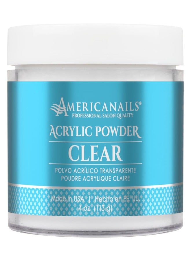 AMERICANAILS .COM Americanails Nail Acrylic Powder - Professional Acrylic Nail Powder - Self-Leveling Acrylic Powder - Pair with Monomer Acrylic Nail Liquid - Perfect for Acrylic Nails - Clear Acrylic Powder 4oz - Image 1