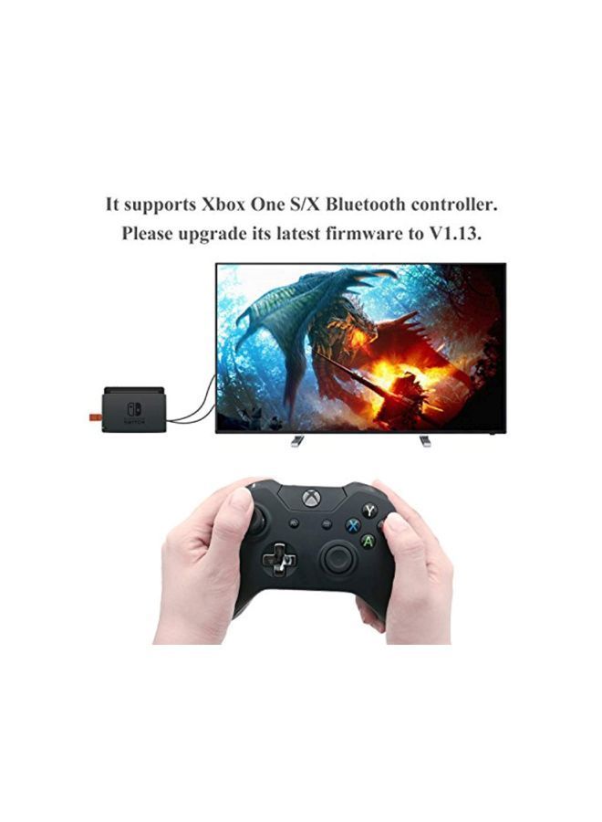 NIBEMINENT 8Bitdo Bluetooth Controller Adapter With OTG Cable Brown - Image 3