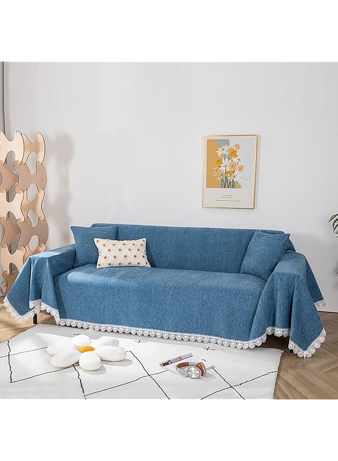 The Bros Sofa Seat Cover, Sofa Throw Blanket Printed Furniture Couch Cover 180x300cm Chenille Slipcover for Washable Fabric Sofa Blanket Thickened Non Slip Armchair Towel for Sofa Bedding Home Workplace - Image 1