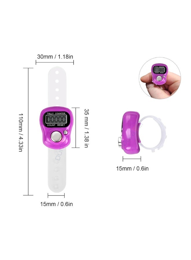 Duravel Electronic Finger Counter,Finger Tasbih, Resettable 5 Digit LCD Electronic Digital Display Finger Hand, Electronic Tasebeeh, Ramadan Gifts, for Prayer, Sports, Goods Count,12 Piece - Image 4