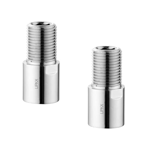 LIPKA Pack of 2 Full Brass Extension Nipple - 2 inches - Image 1