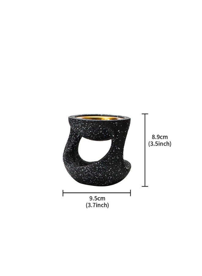 Incense burner with aroma diffuser, modern creative resin pot-shaped incense burner, home decoration accessory