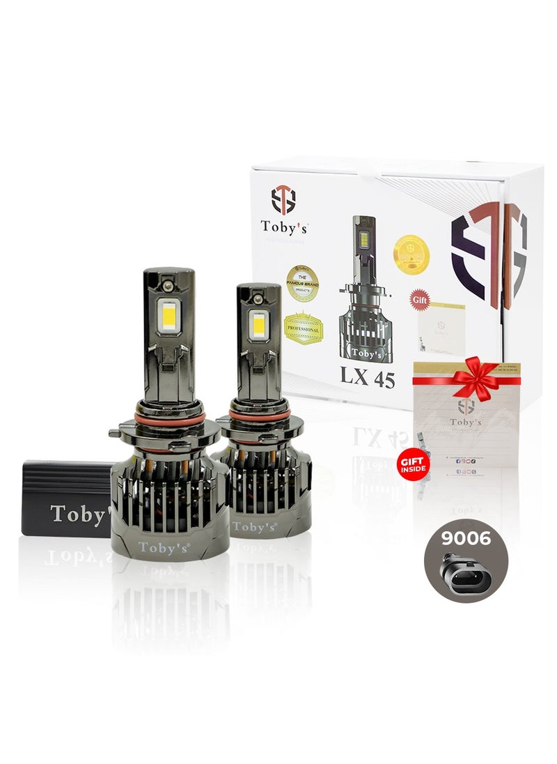 Toby's Toby's LX45-9006 has 90Watt/Pair Power Original Tested LED Headlight Assembly 9000 Lumens Pair Bright Color With Temperature (6500K)  - Image 1