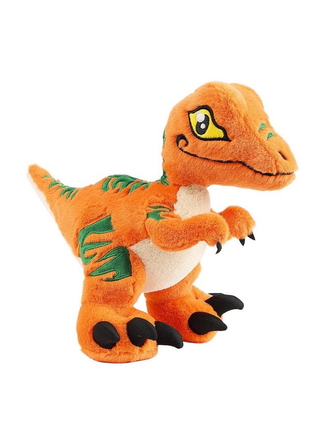 TCBunny Baby Dinosaur 12" Bedtime Stuffed Animal Plush Toy, Kid'S Gifts For Boys, Girls, Birthday, Valentine, Christmas, Veliciraptor - Orange - Image 1