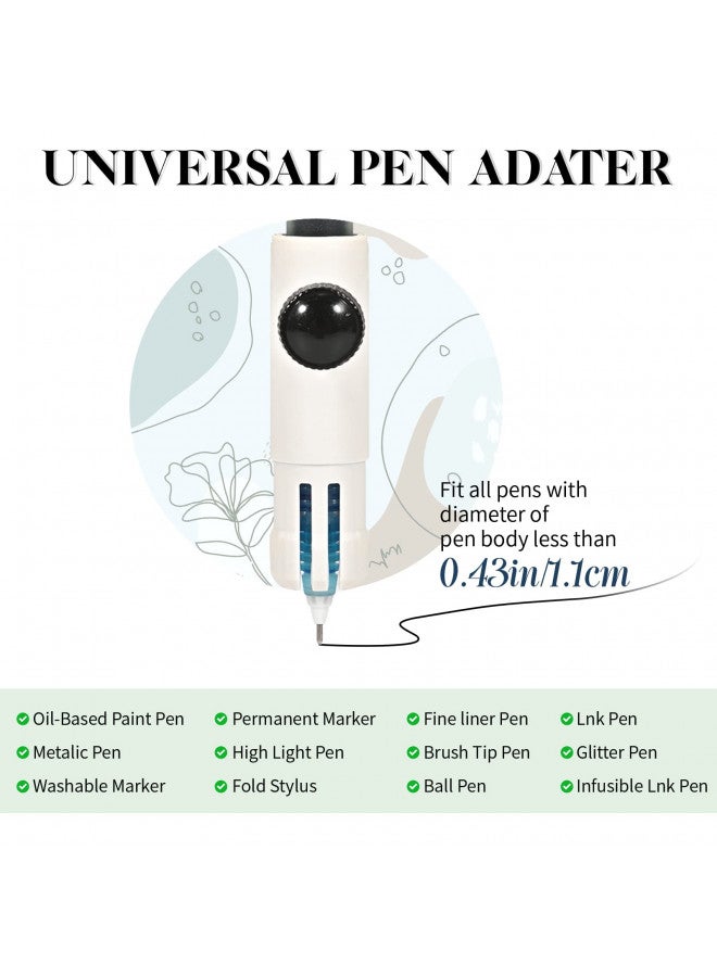 Hadwoer Pen Adapter Set compatible with Cricut Explore Air 2/ Air 3/ Maker/Maker 3, 4PCS Pen Holders Set Compatible with All Pens Less Than 0.48 inch in Diameter - Image 1