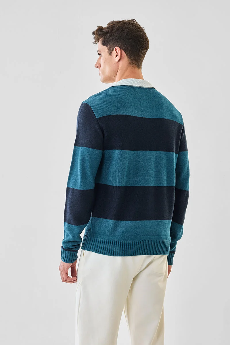 SNITCH بلوفر بولو مخطط بأكريليك