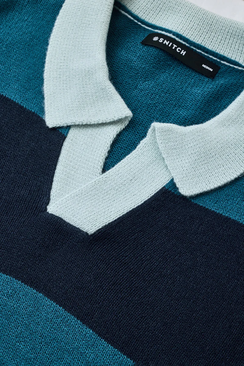 SNITCH بلوفر بولو مخطط بأكريليك