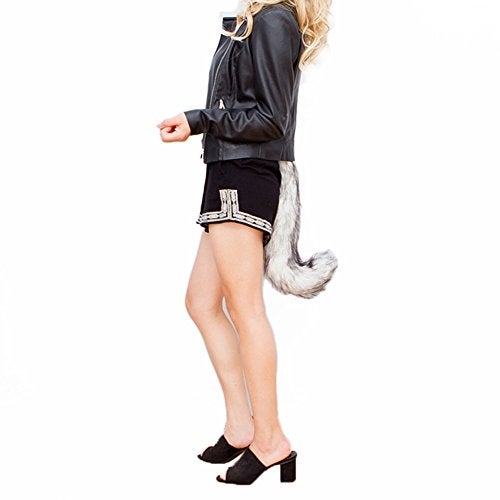 JUNBOON Faux Fur Fox Tail for Cosplay Costume Halloween Party (Fox) - Image 2