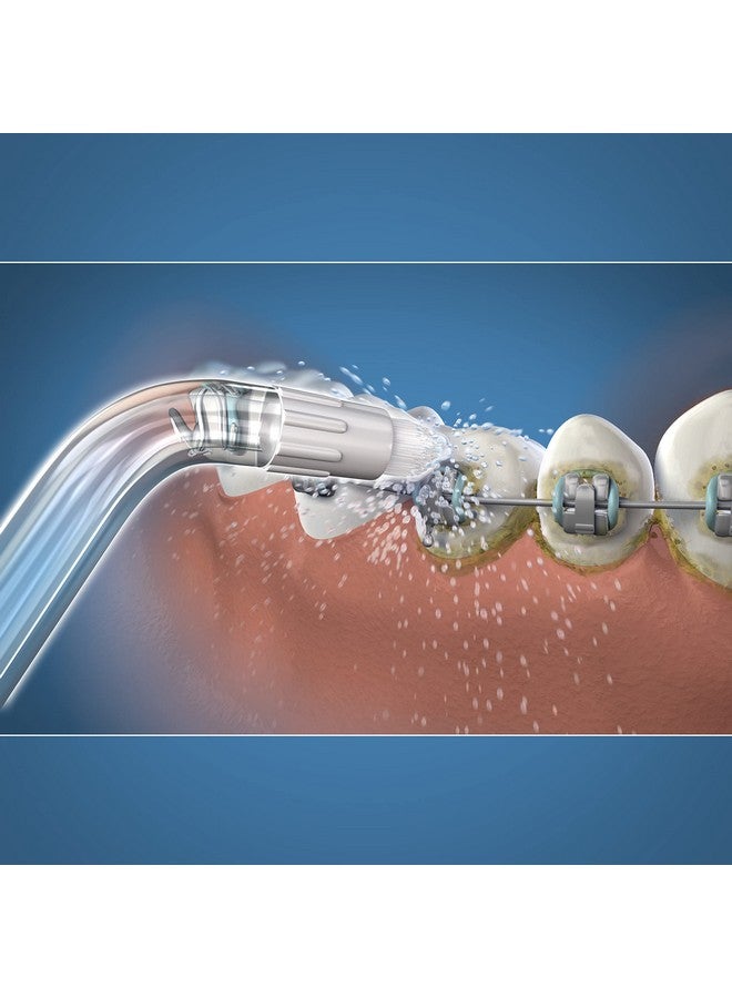 واتربيك رأس بديل لجهاز تبييض الأسنان المائي من ووتربيك، تقويمي، أبيض وأسود، قطعتان - Image 3