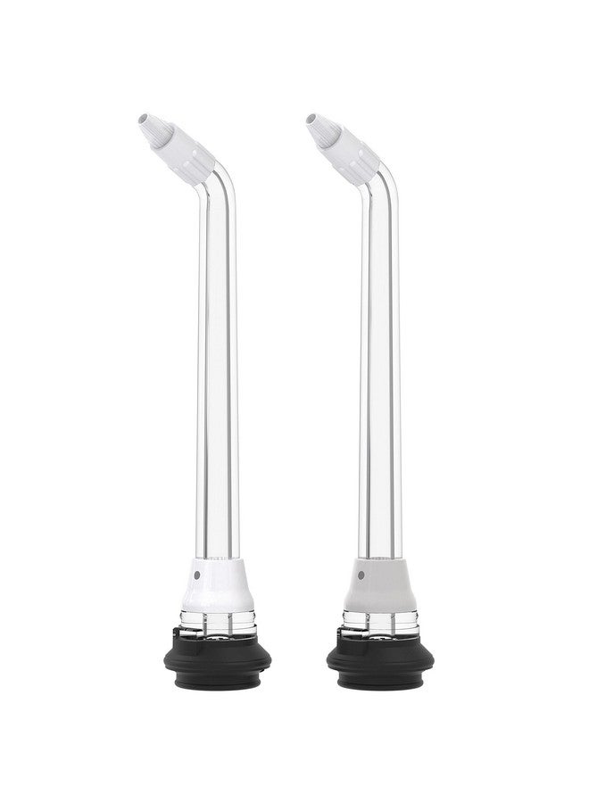 واتربيك رأس بديل لجهاز تبييض الأسنان المائي من ووتربيك، تقويمي، أبيض وأسود، قطعتان - Image 1