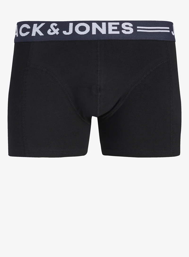 جاك اند جونز 3 Pack Logo Band Trunks