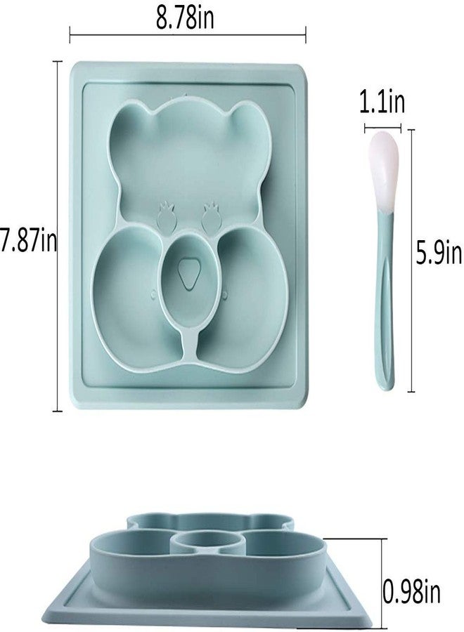 NILKANTH - Baby Placemat Silicone Feeding Plate for Toddlers, Easily Wipe Clean (Pink) - Image 2